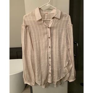 NWT Tan Free People Shirt Size Small